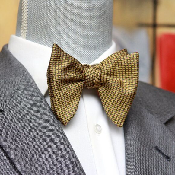 Men's Self-tied Bow Tie 100%Silk Big Butterfly S656 Gift Box - Picture 8 of 16